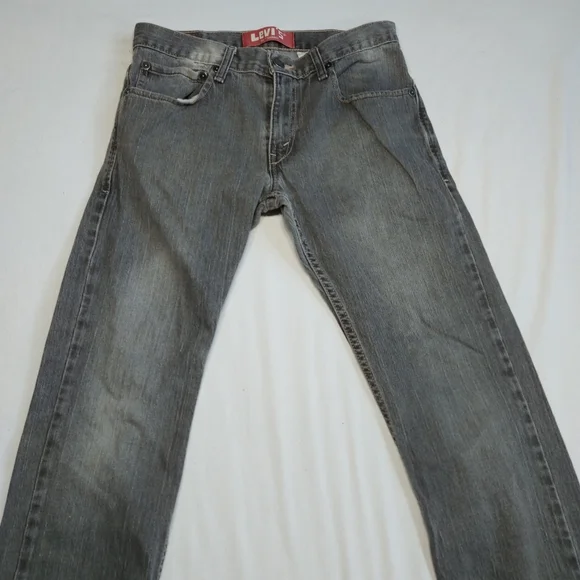 LEVI'S 511 Skinny Leg Low Rise Gray Denim Jeans W29 L29 - Picture 3 of 13